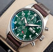 Thumbnail von IWC Fliegeruhr Chronograph Pilot Chronograph 41mm IW388103 Green Dial Unworn/New Condition Full Set 1-2026