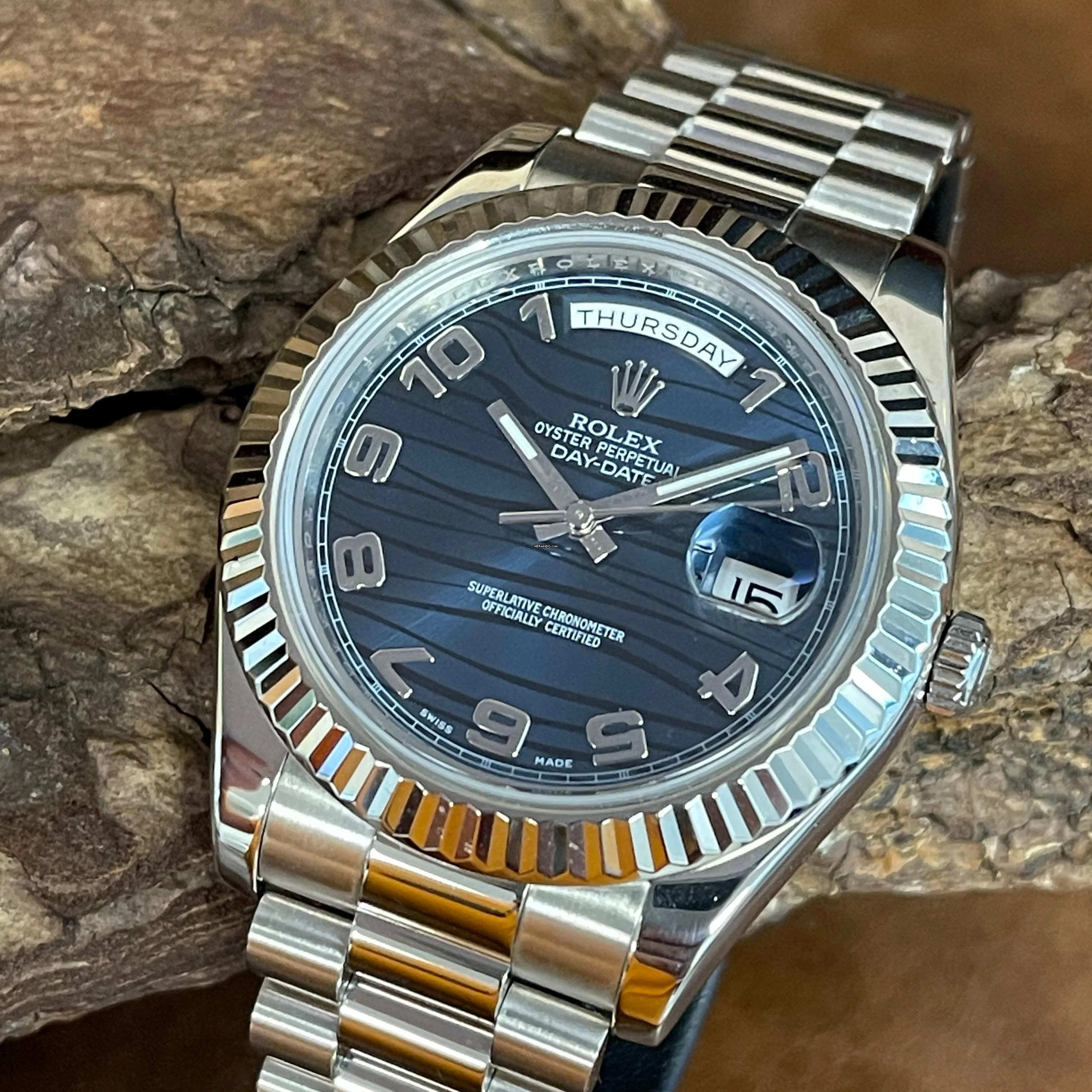  Rolex Day-Date II Weißgold - Ref. 218239 - FULL SET 2014 </h1> 