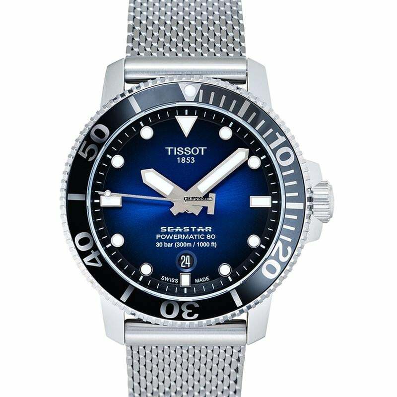  Tissot T120.407.11.041.02 - T-Sport Seastar 1000 Powermatic 80 Automatic Blue Dial Men's Watch </h1> 