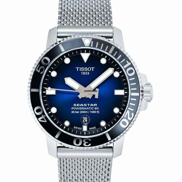  Tissot T120.407.11.041.02 - T-Sport Seastar 1000 Powermatic 80 Automatic Blue Dial Men's Watch </h1> 