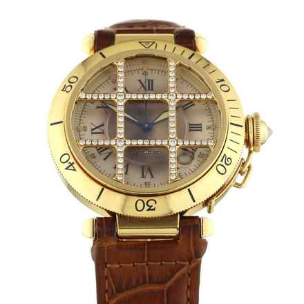  Cartier Pasha Grille Diamonds Tropical Ref.1023  