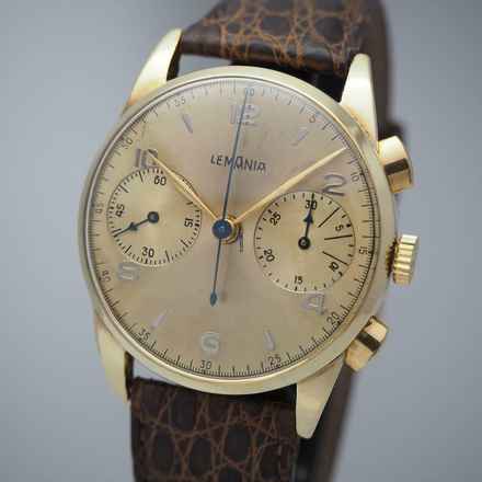  Lemania Chronograph Vintage Cal.15TL - Gold 18k/750 </h1> 