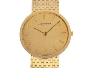 Thumbnail von Vacheron Constantin Patrimony Ultra Thin18kt Gelbgold Handaufzug Armband 18kt Gelbgold 33mm Ref.6115 Bj.1965 orig.Box sehr gut Vintage