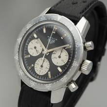 Thumbnail von Heuer Autavia 2446C Chronograph Vintage Panda Valjoux 72 top