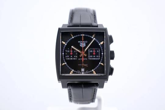  TAG Heuer Monaco Calibre Heuer 02 Titanium DLC Black Dial - With Box And Papers - 24 Months Warranty CBL2180.FC6497 2022  