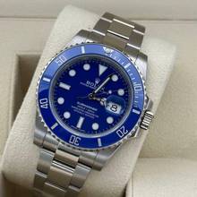 Thumbnail von Rolex Submariner Date 116619LB 2019 Eu unworn NOS smurf ungetragen discontinued blau </h1>