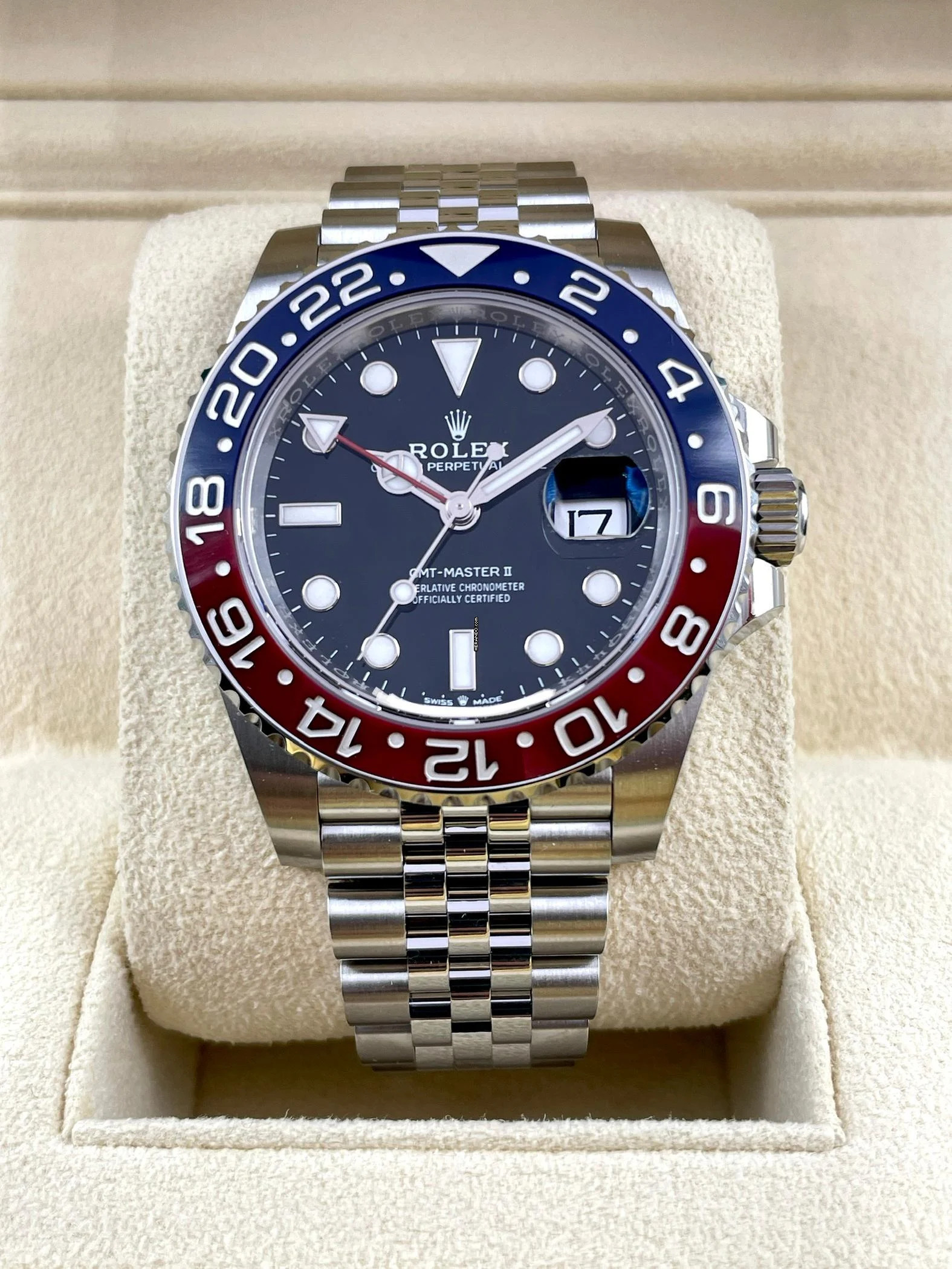 Rolex GMT-Master II PEPSI STEEL JUBILEE FULL SET with Box&Papers NEW 11/2025 +first buying receipt - Lc Austria