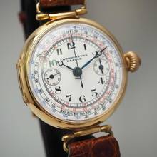 Thumbnail von Hasler Chronometer Chronograph Vintage Gold 18k/750 um 1930