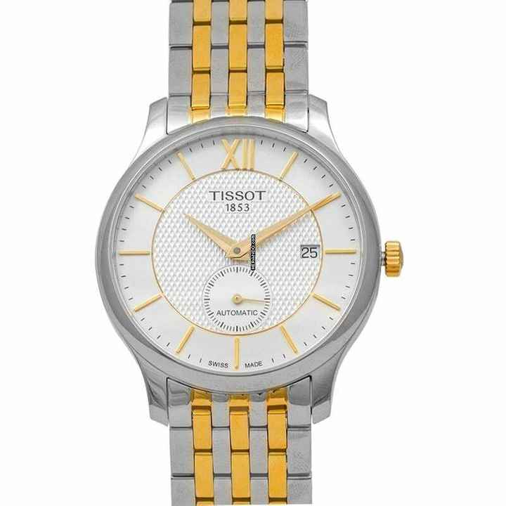  Tissot Tradition T063.428.22.038.00 - T-Classic Tradition Automatic Small Second Automatic Silver Dial Men' </h1> 