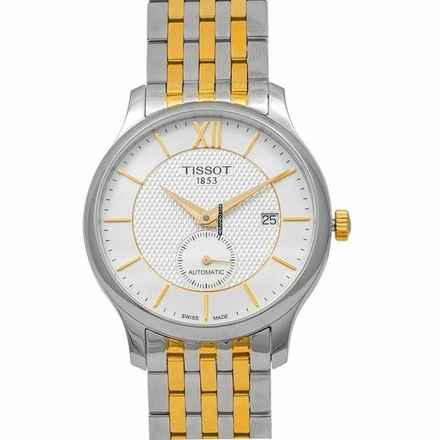  Tissot Tradition T063.428.22.038.00 - T-Classic Tradition Automatic Small Second Automatic Silver Dial Men' </h1> 