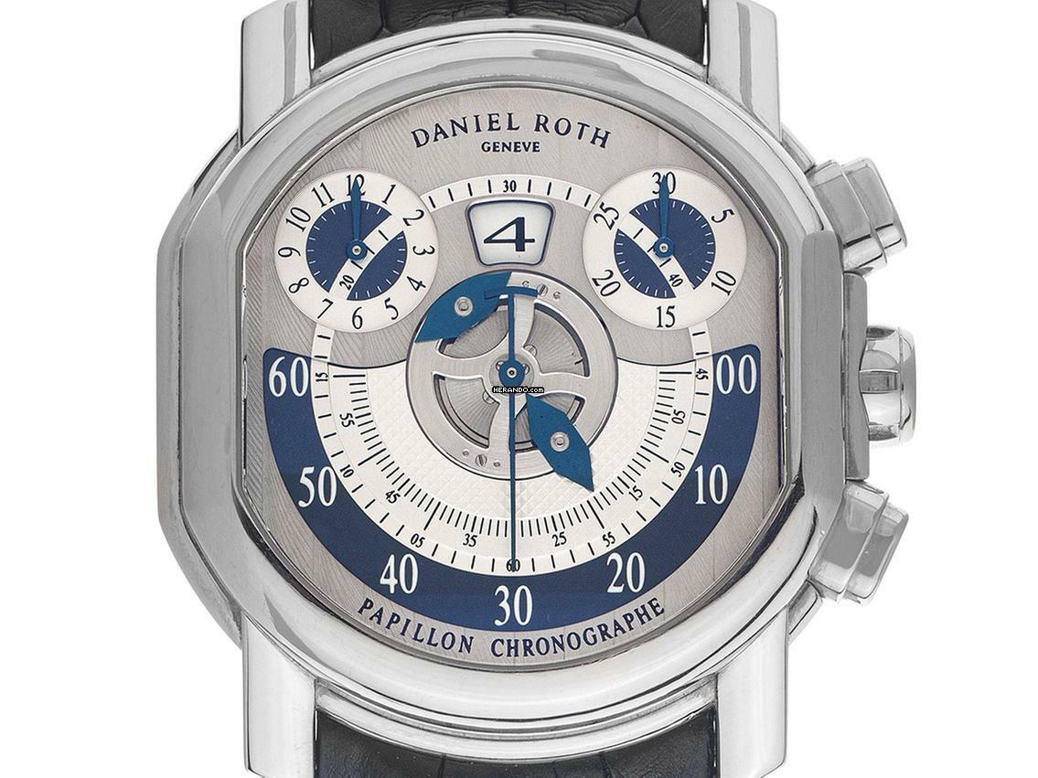  Daniel Roth Papillon Chronograph Ref.319.Z.60.394.CM.BD 2005 orig.Box wie Neu Vintage </h1> 