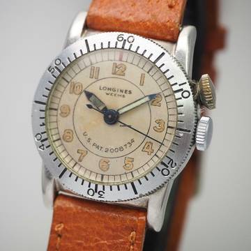  Longines Weems Vintage Navigation Pilots handwound RARE 1940 </h1> 