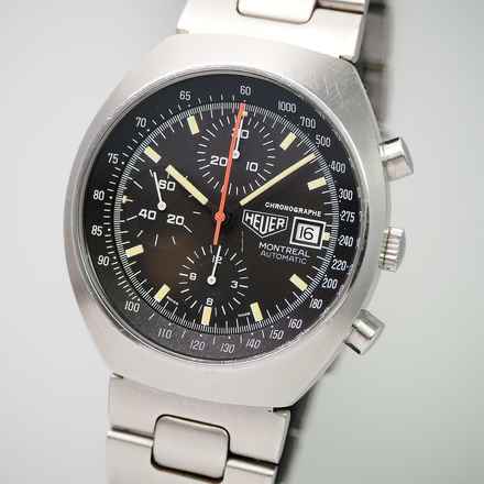  Heuer Montreal Chronograph Vintage Ref.750-503 RARE Sinn bracelet </h1> 