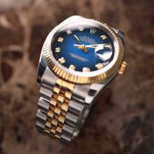 Thumbnail von Rolex Datejust 36 Steel Gold Jubilee Fluted Blue Diamond Vignette Dial