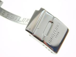 Thumbnail von Breitling Damenuhr 31 mm Stahl Gold mit Pilotband Stahl Gold Modell Sirius im Best Zustand </h1>