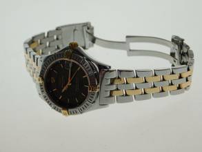 Thumbnail von Breitling Damenuhr 31 mm Stahl Gold mit Pilotband Stahl Gold Modell Sirius im Best Zustand </h1>