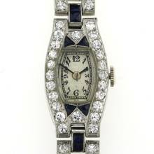 Thumbnail von Tiffany Art Deco Diamond Lady Watch Bj.1930er </h1>