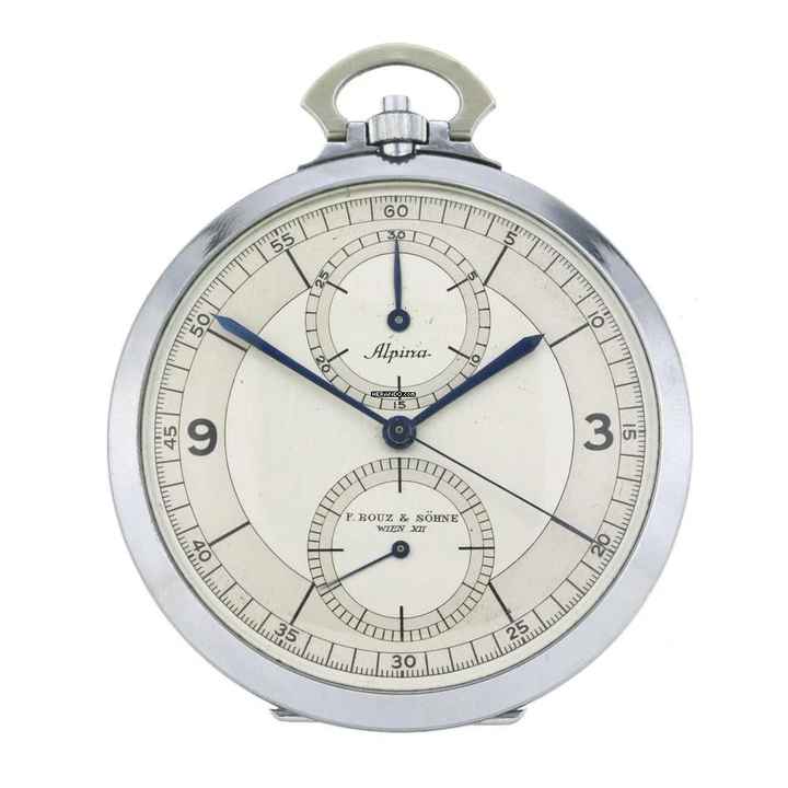  Alpina ArtDeco Pocket watch chronograph Sectordial </h1> 