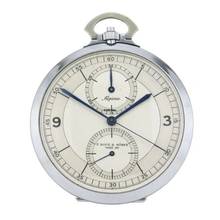 Thumbnail von Alpina ArtDeco Pocket watch chronograph Sectordial </h1>