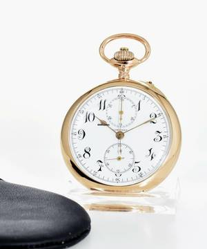  Longines Taschenuhr Chronograph Cal. 19.73 - 14ct Gold  