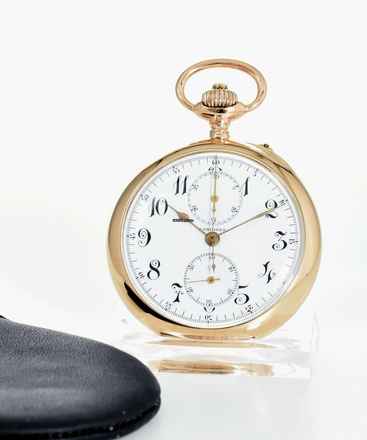  Longines Taschenuhr Chronograph Cal. 19.73 - 14ct Gold  