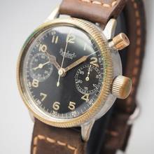 Thumbnail von Hanhart Vintage Monopusher Eindrücker Chronograph WW2 Cal.40/50 </h1>