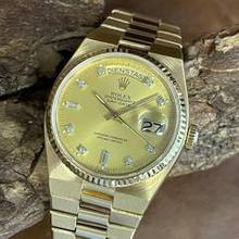 Thumbnail von Rolex Day-Date Oysterquartz 18K - Ref. 19018 - FULL SET 1983 LC100 </h1>