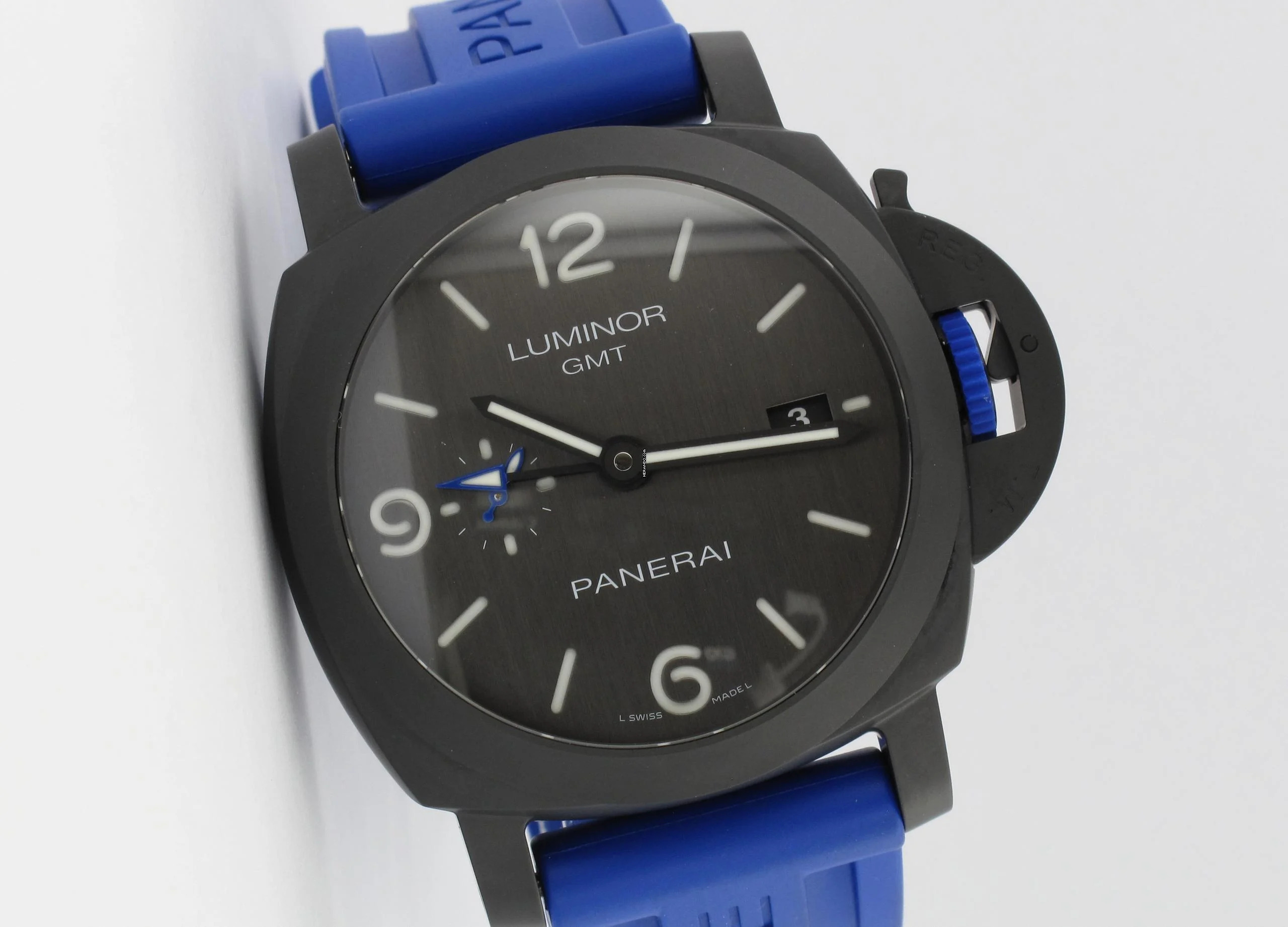  Panerai Luminor Base GMT Bucherer Blue Limited Edition 288 Pieces 