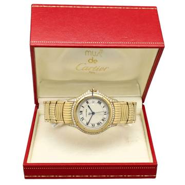  Cartier Cougar 18K.Gold Ref. 887905 Full set 