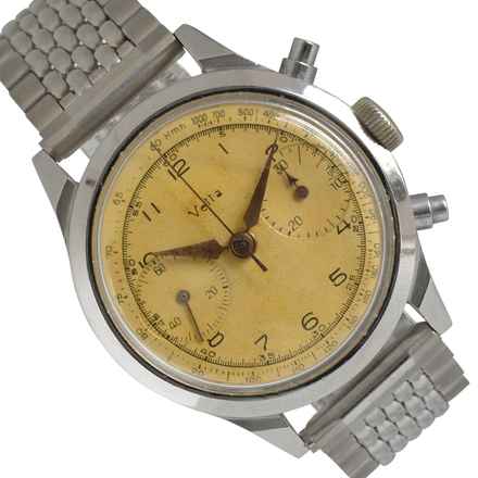  Vetta Chronograph Oversize 2501 Spillmann Case caliber 22 1940’s  