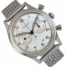 Thumbnail von Excelsior Park Chronograph oversize caliber 4 by Swedish Army 1950’s </h1>