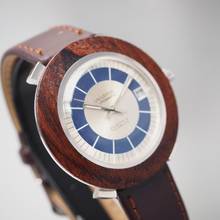 Thumbnail von Universa Watch automatyczny Date WOOD Silver 925 RARE