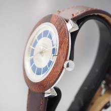 Thumbnail von Universa Watch automatyczny Date WOOD Silver 925 RARE