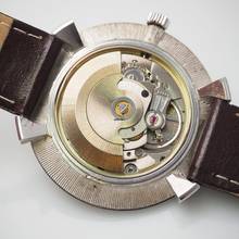 Thumbnail von Universa Watch automatyczny Date WOOD Silver 925 RARE