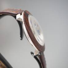 Thumbnail von Universa Watch automatyczny Date WOOD Silver 925 RARE