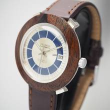 Thumbnail von Universa Watch automatyczny Date WOOD Silver 925 RARE