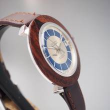 Thumbnail von Universa Watch automatyczny Date WOOD Silver 925 RARE