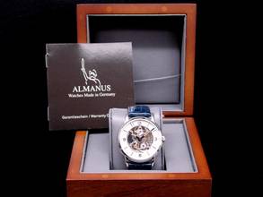 Thumbnail von Almanus Osseus made in Germany Osseus - 34SK2003SLB Handaufzug Gehäuse Edelstahl