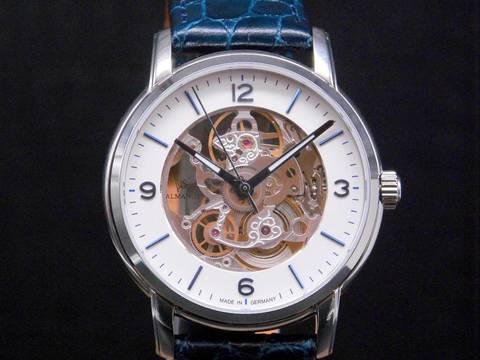  Almanus Osseus made in Germany Osseus - 34SK2003SLB Handaufzug Gehäuse Edelstahl 