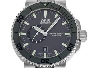 Thumbnail von Oris Aquis Small Second Date Ref.01 743 7673 415-07 8 26 01PEB 2014 wie Neu Vintage