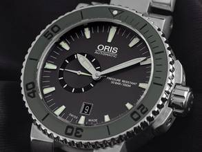 Thumbnail von Oris Aquis Small Second Date Ref.01 743 7673 415-07 8 26 01PEB 2014 wie Neu Vintage