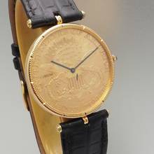 Thumbnail von Corum Coin Watch Twenty Dollars 35mm 1897 Gold 18k/750 RARE