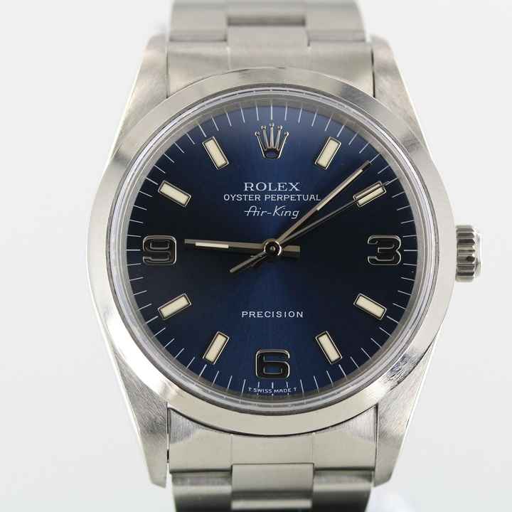  Rolex Air King 1997//34MM//BLUE DIAL 369//REF. 14000//LC100 # 644 