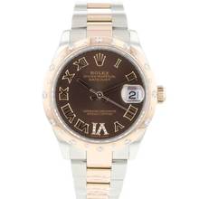Thumbnail von Rolex Datejust 31 Midsize Steel Everose Gold Diamonds </h1>