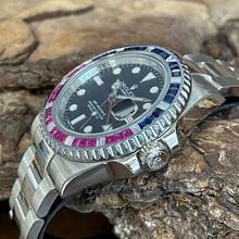 Thumbnail von Rolex GMT-Master II Weißgold DIAMANTLÜNETTE After-Market - FULL SET 2015 - Ref. 116719BLRO </h1>