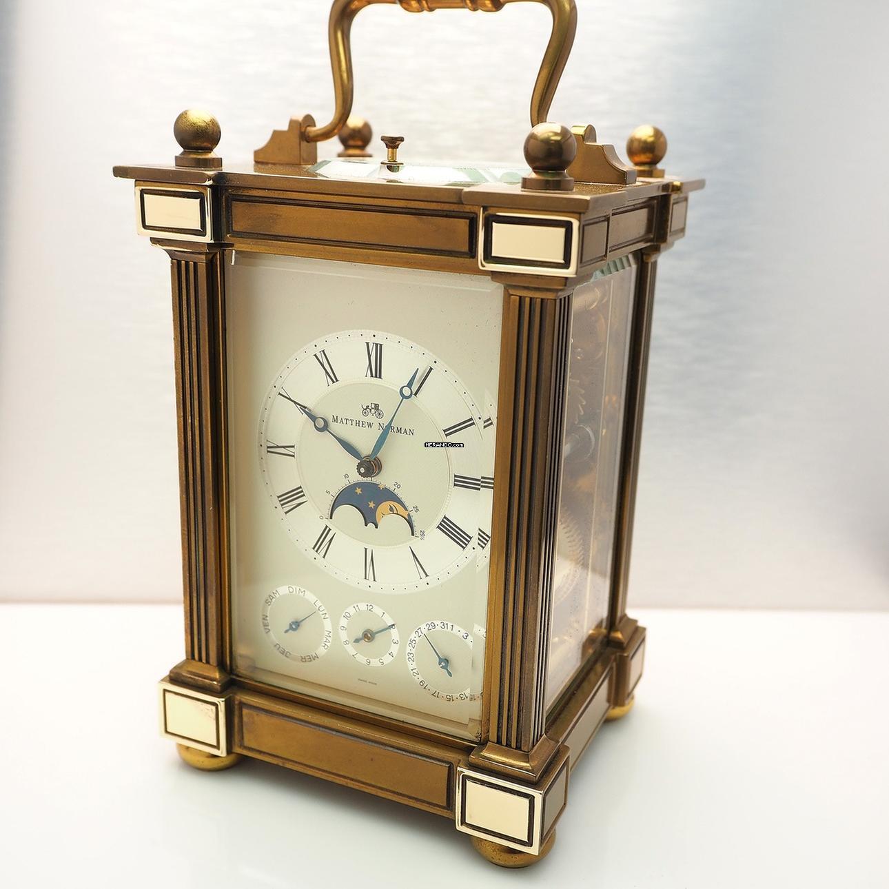 Thumbnail von Matthew Norman Carriage Clock Full Calendar Moonphase 8-Days