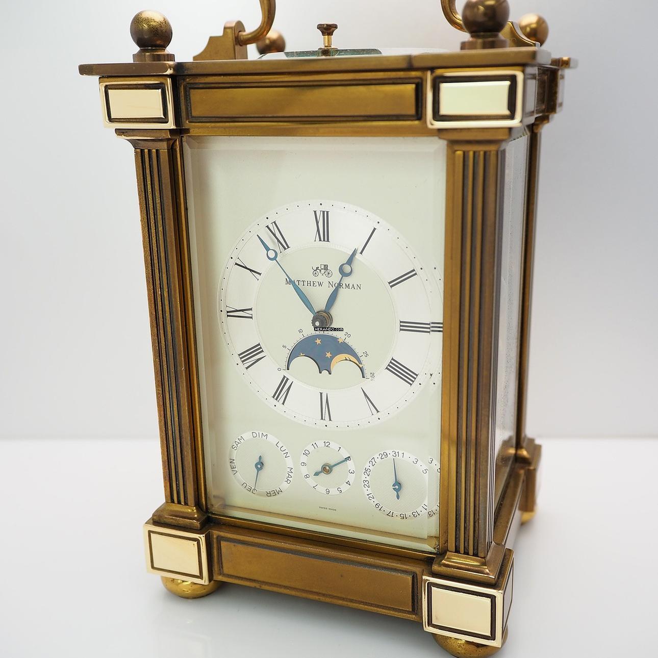 Thumbnail von Matthew Norman Carriage Clock Full Calendar Moonphase 8-Days