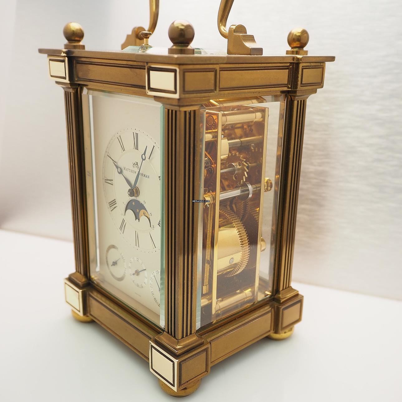 Thumbnail von Matthew Norman Carriage Clock Full Calendar Moonphase 8-Days