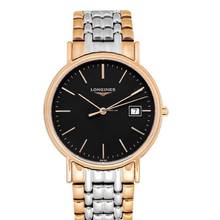 Thumbnail von Longines Présence L47901597 - Présence Quartz Black Dial Stainless Steel Men's Watch </h1>