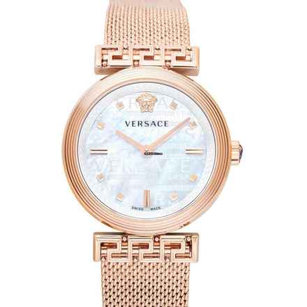  Versace VELW01322 - Quartz Mother of pearl Dial Stainless Steel Ladies Watch </h1> 